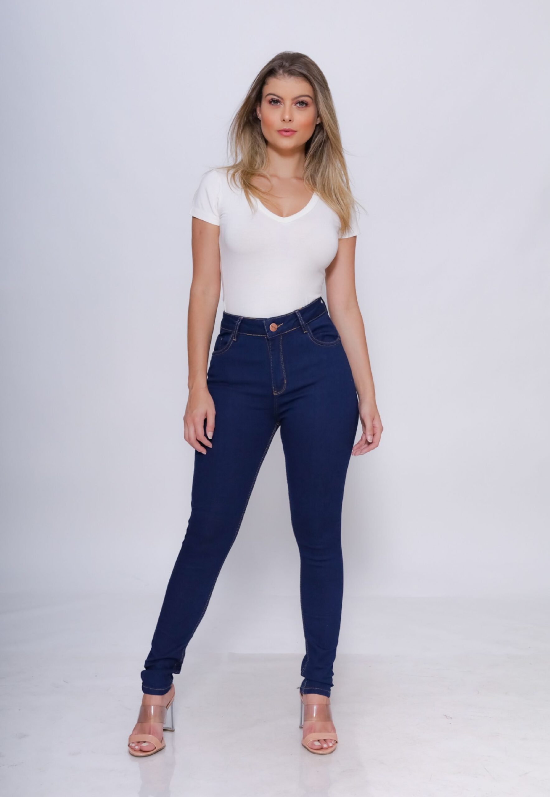 calça 1013 jeans feminina azul escuro