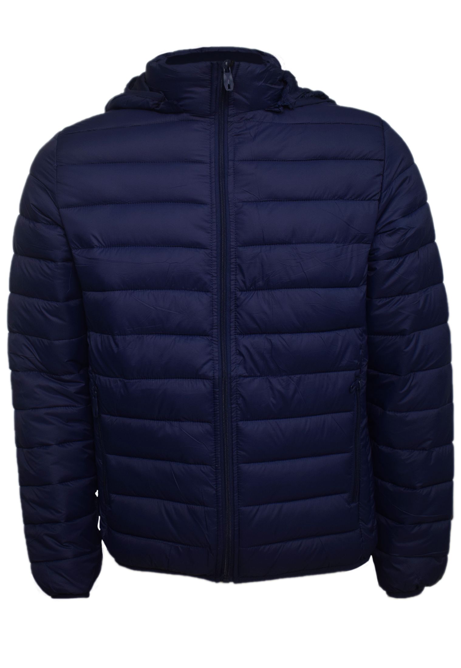 Jaqueta Masculina Puffer com Gorro Removível Marinho 6052marinho