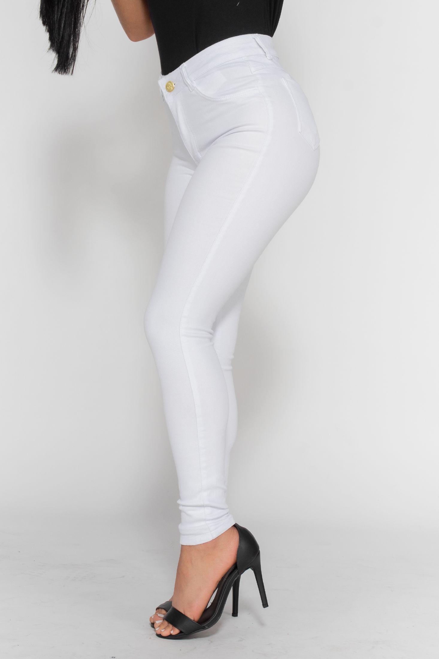 calça feminina branca skinny 1015