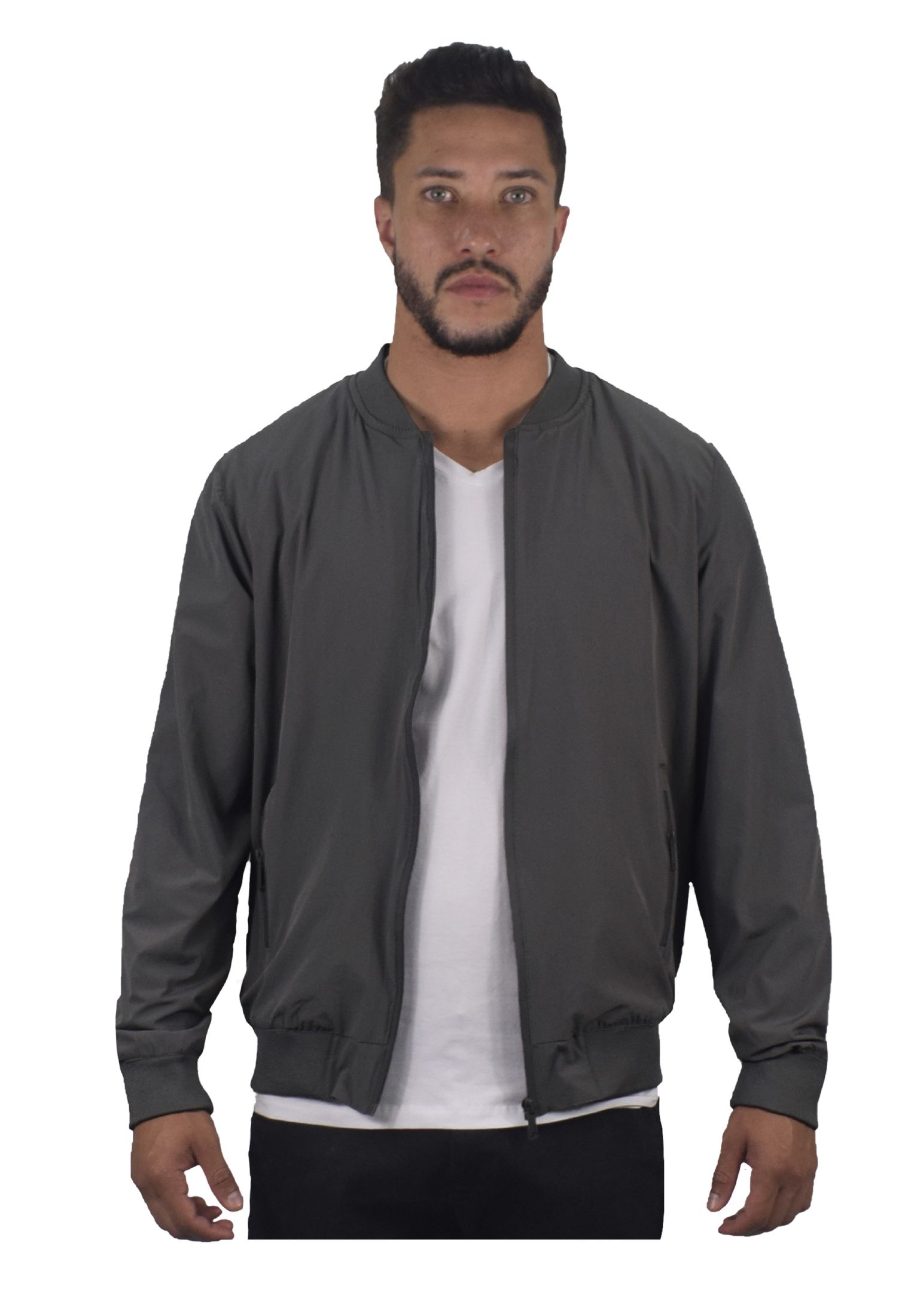 Jaqueta Masculino Bomber Nylon Chumbo 6022