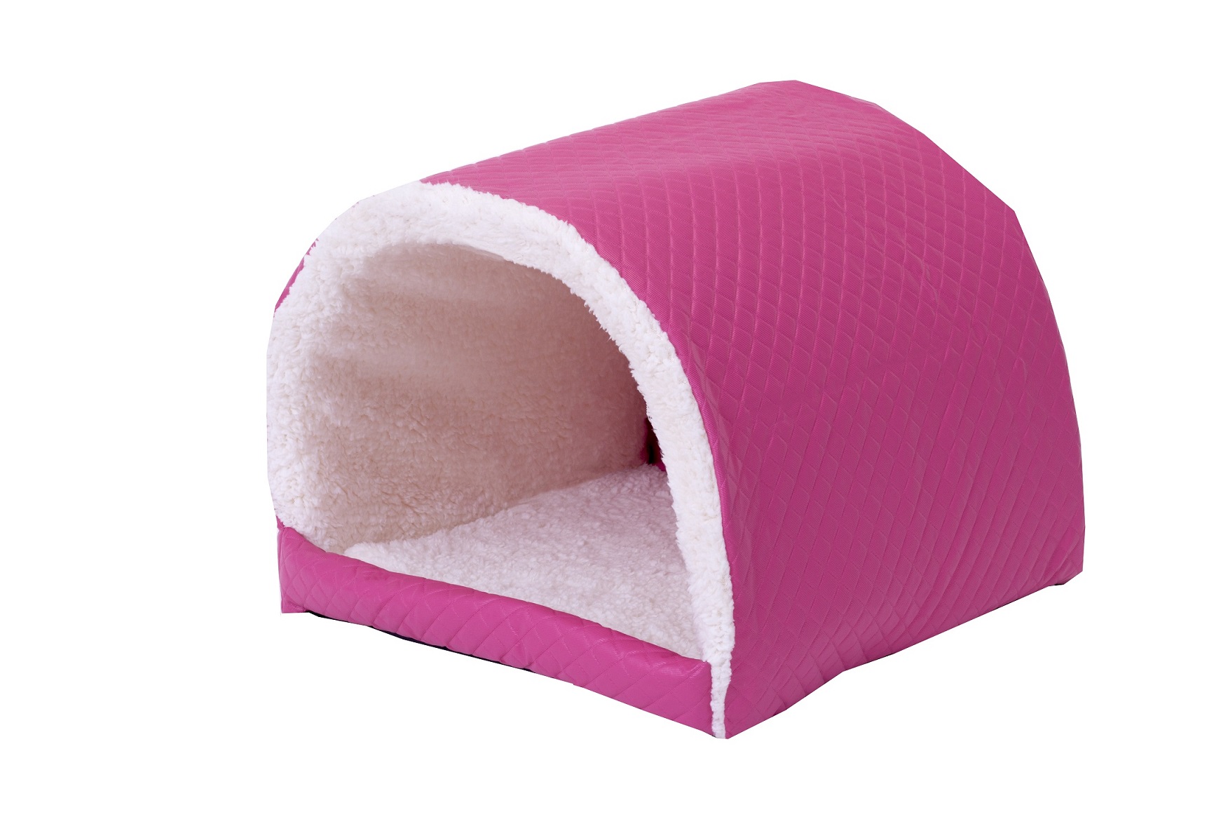 Cama 26003pink Pet para cachorro ou gato Iglu Sherpa Impermeavel Pink