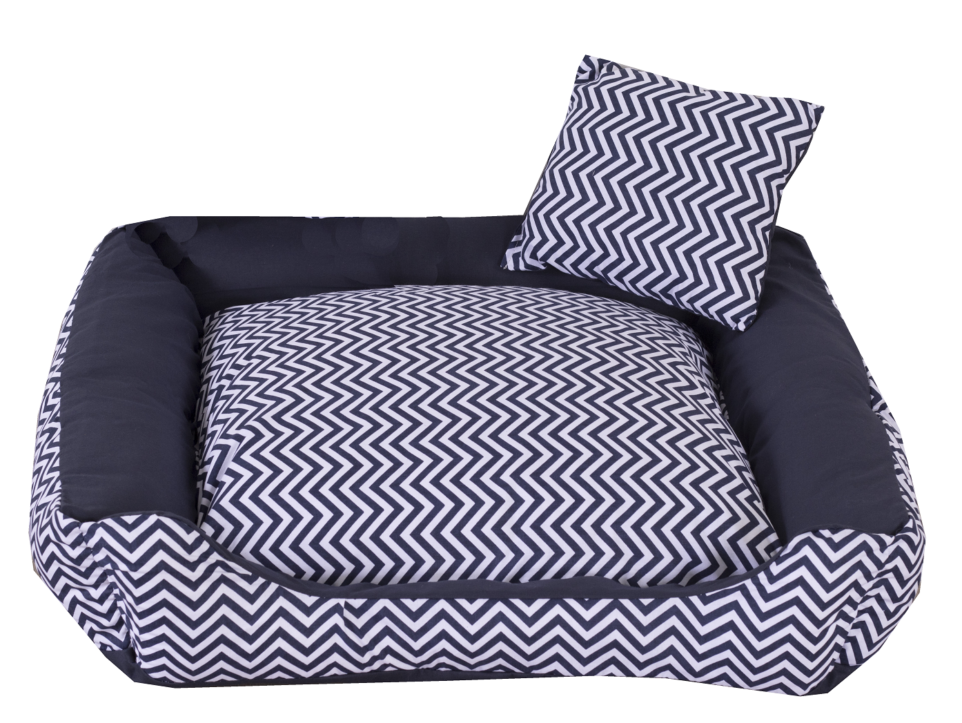 Cama 26019azulP Pet Tricoline Para Cachorro E Gato Tam P Chevron Azul 26019