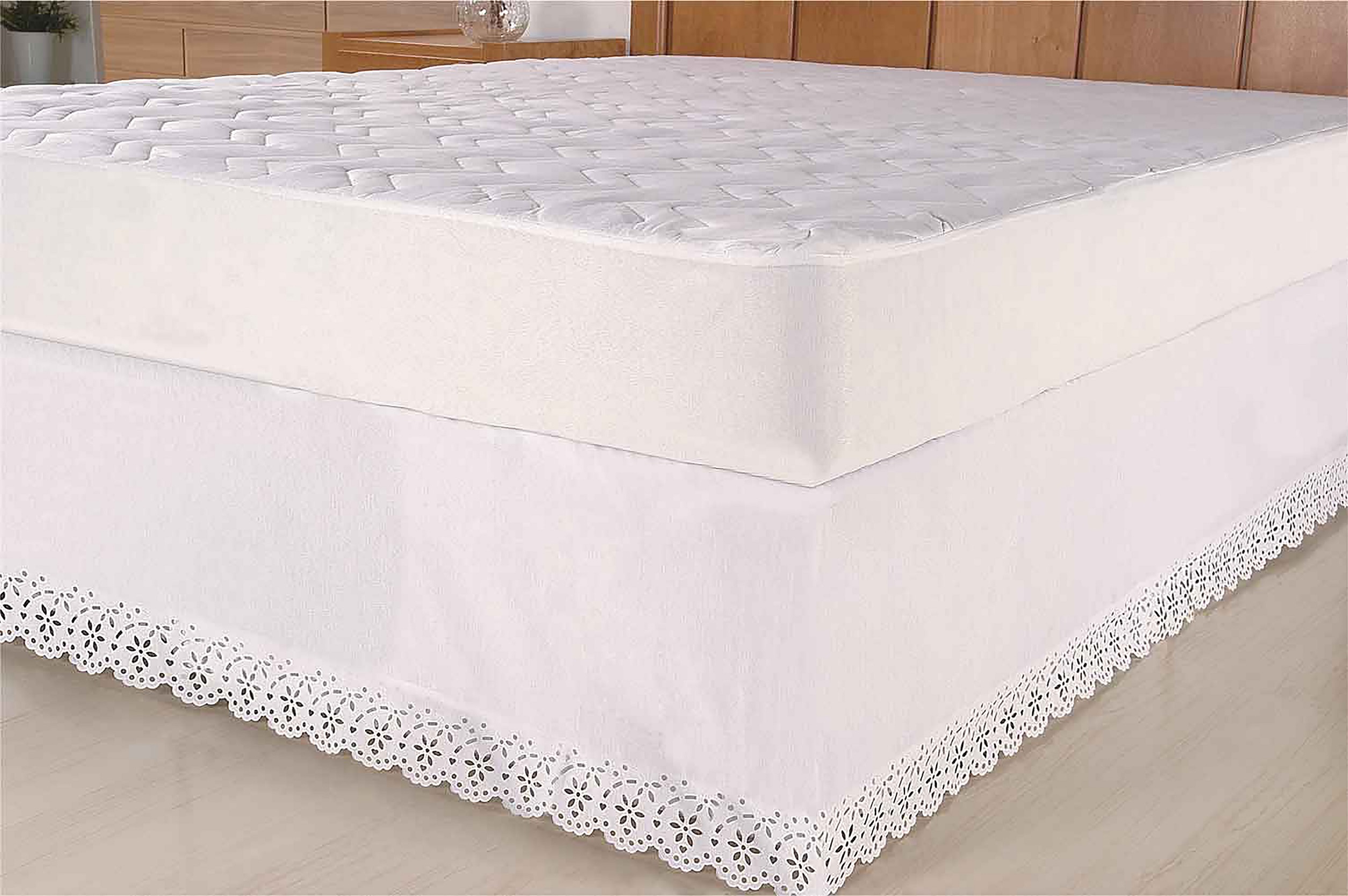 Saia 26033branco para Cama Box Colchobox Riollen 140×190 Branca 26033