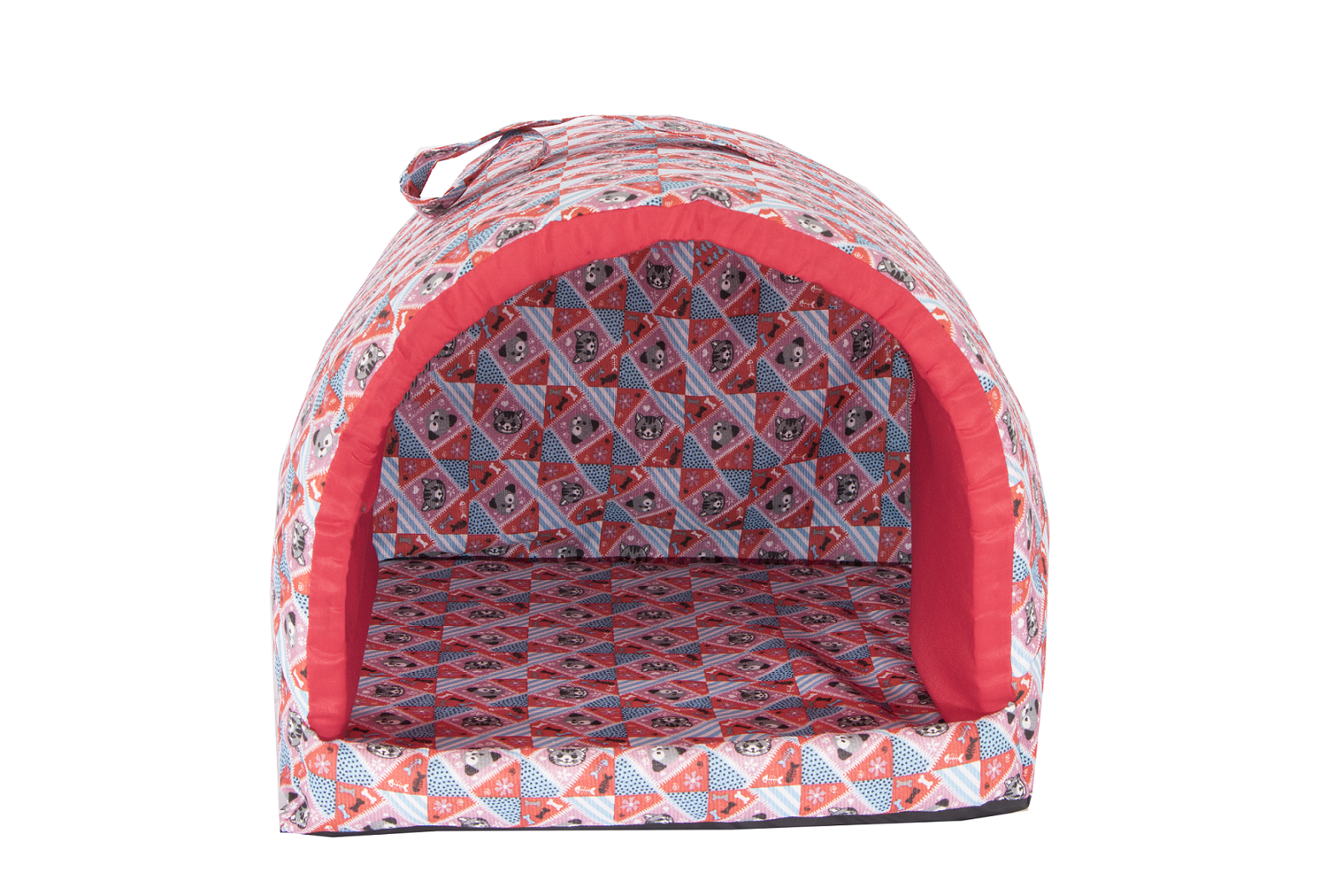 Caminha 26038vermelho Pet Iglu Tenda Toca Para Cachorros Gatos Vermelha 26038