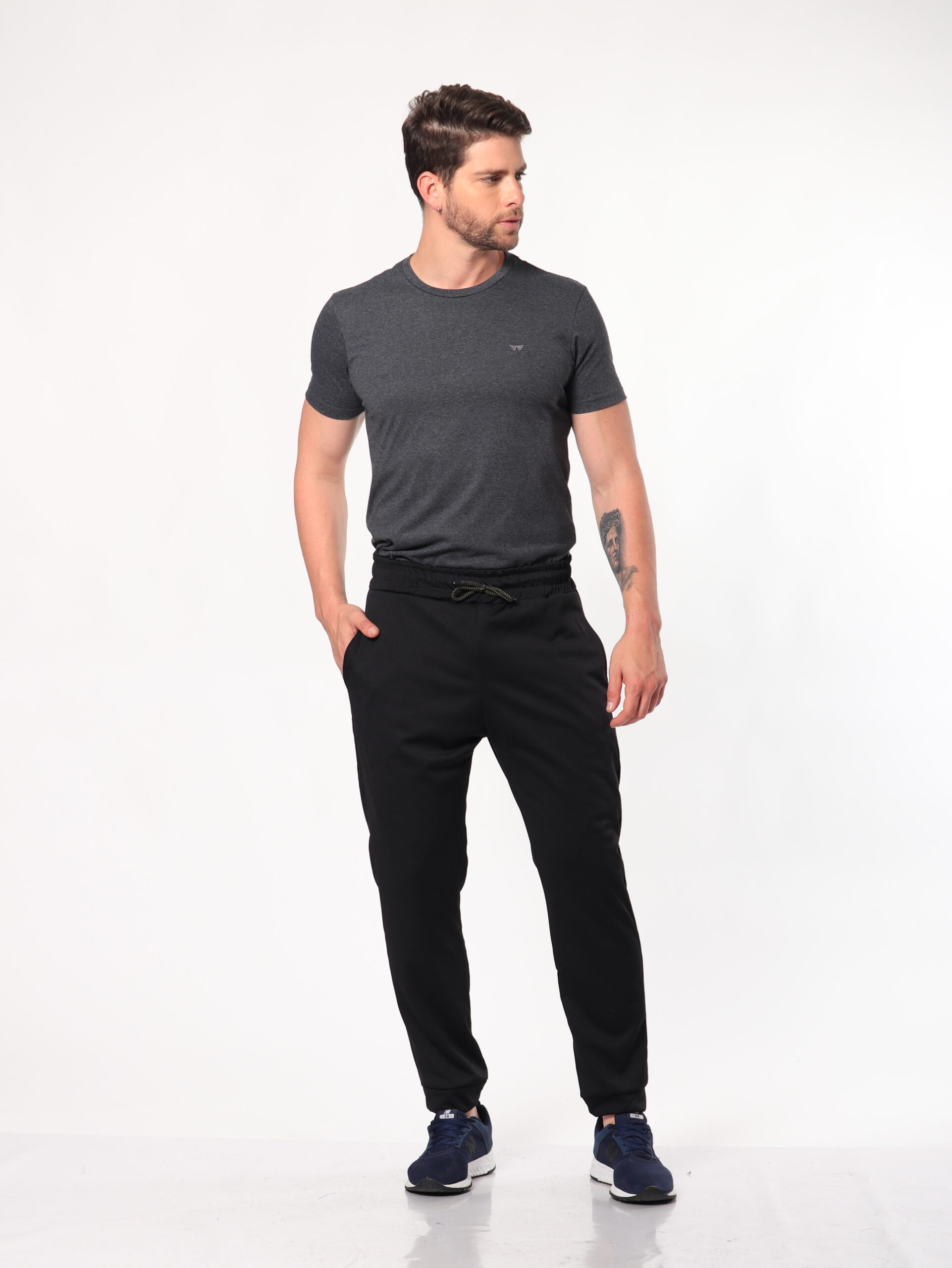 Calça Adulto 16036preto Bolso Faca Preto 16036