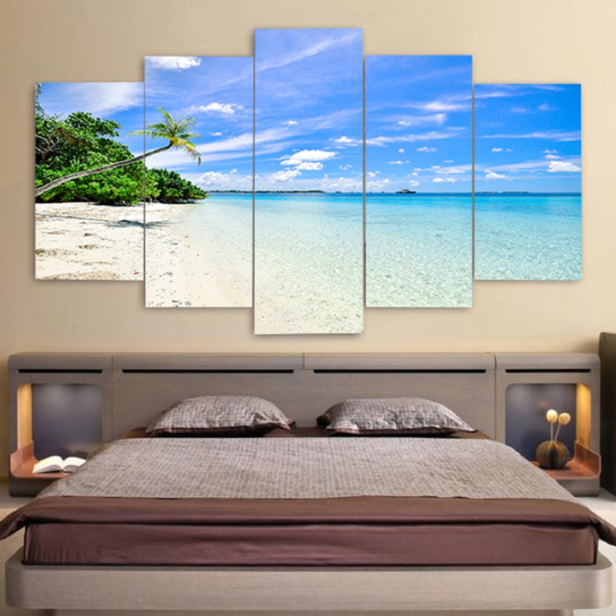 Quadro Decorativo 19001mod052 Mosaico Praia 19001