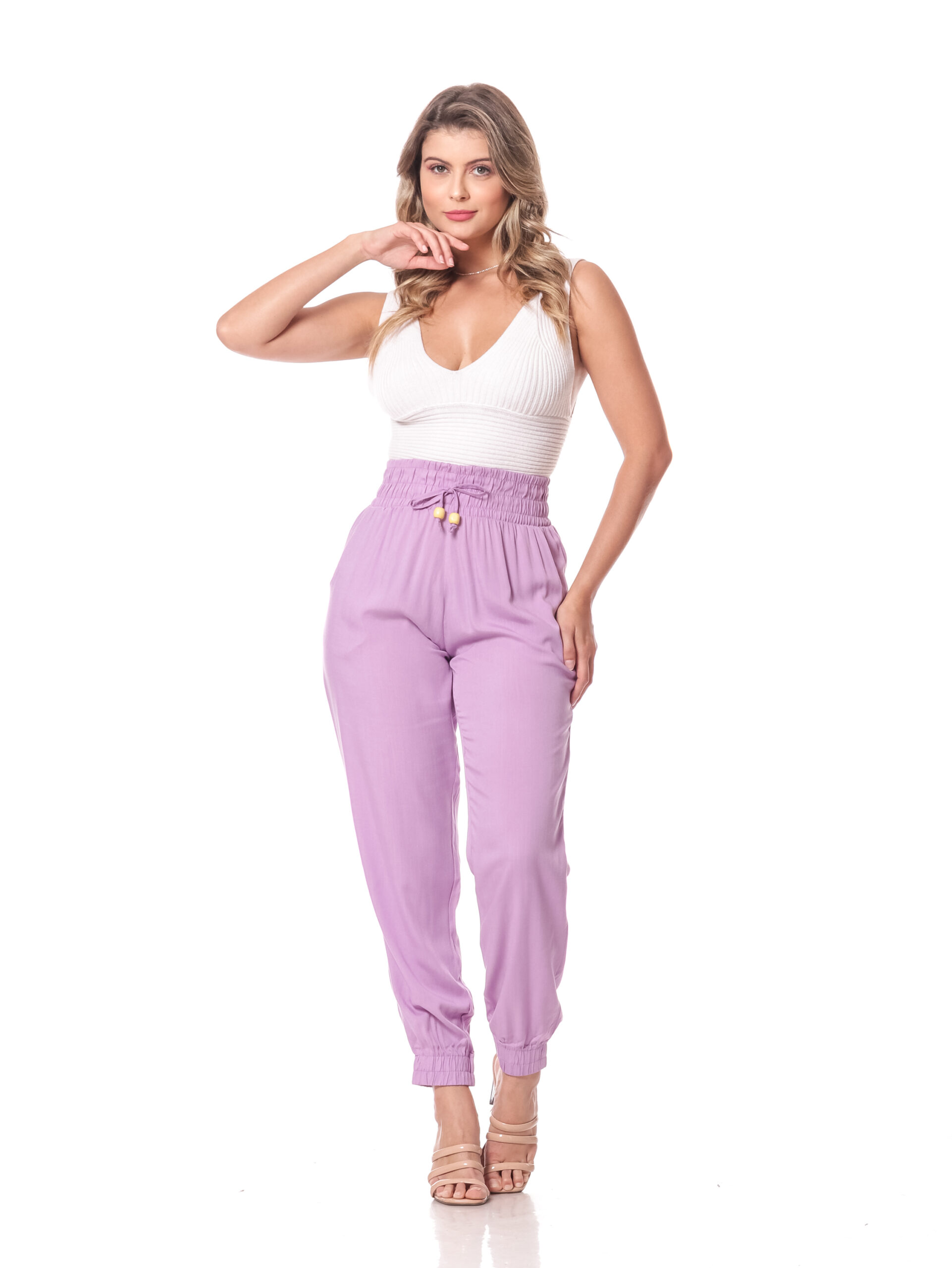 Calça 16090lilas ad Fem Jogger 16090