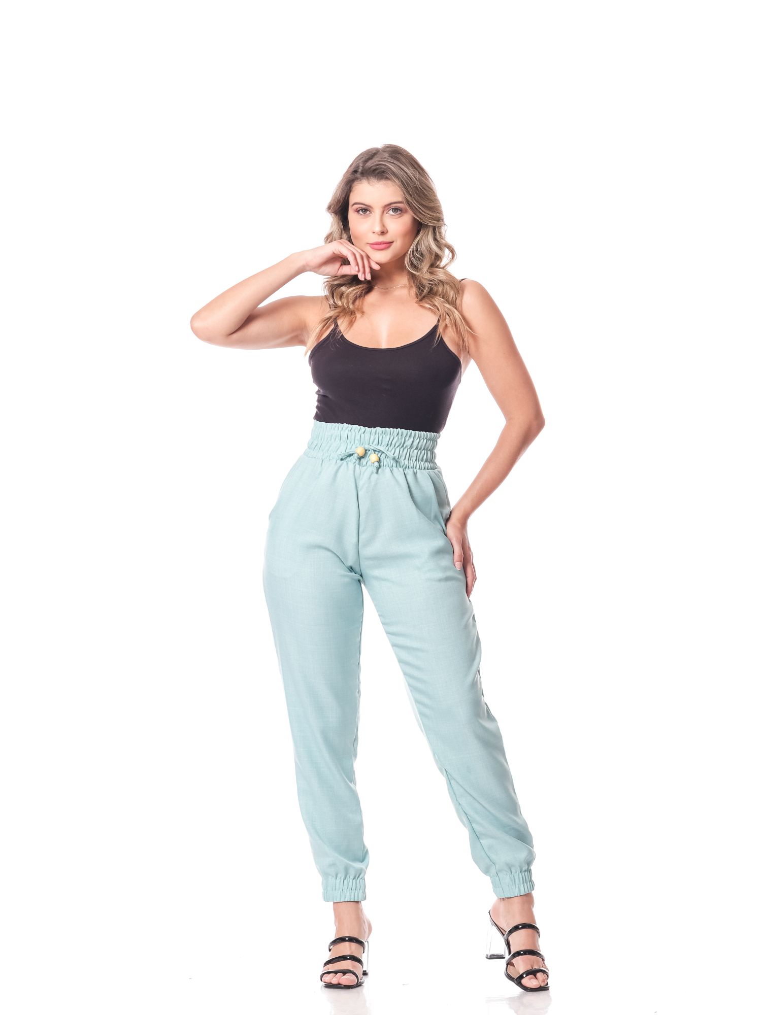 Calça 16080verdeagua ad Fem Jogger 16080