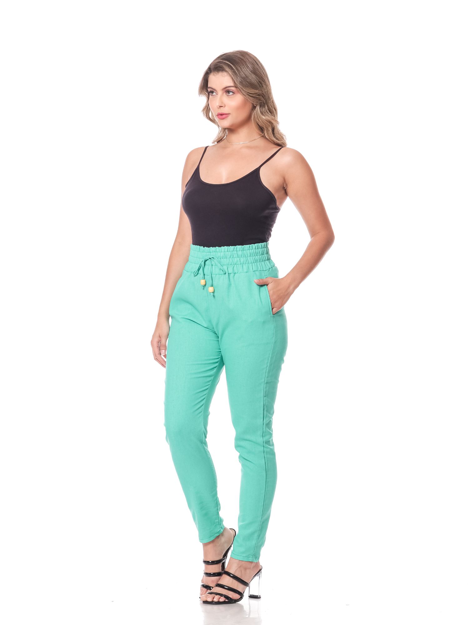 Calça 16107verdebandeira ad Fem Jogger 16107