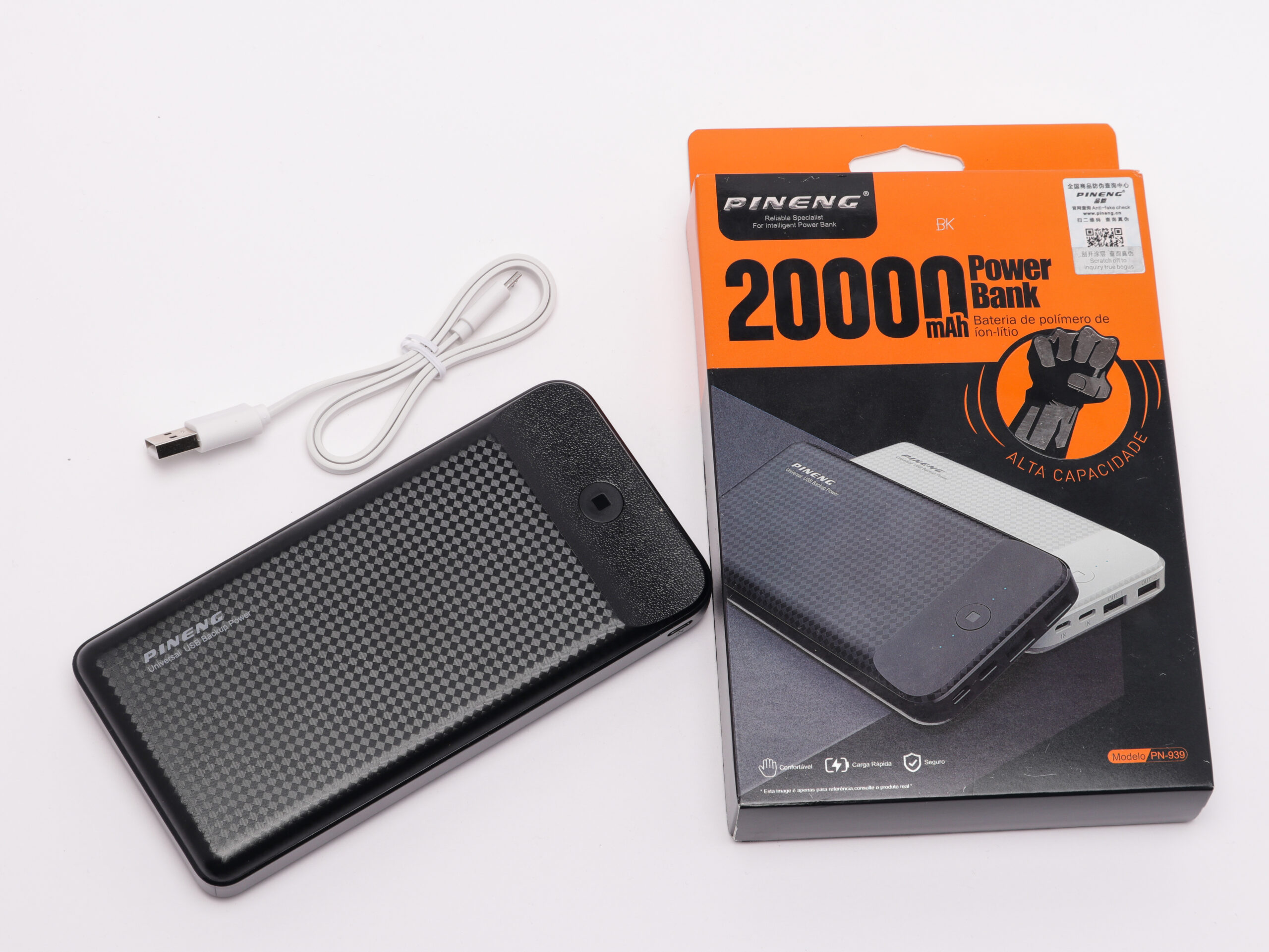 Carregador pn939power20000 carregador portatil 20000mAh 21030