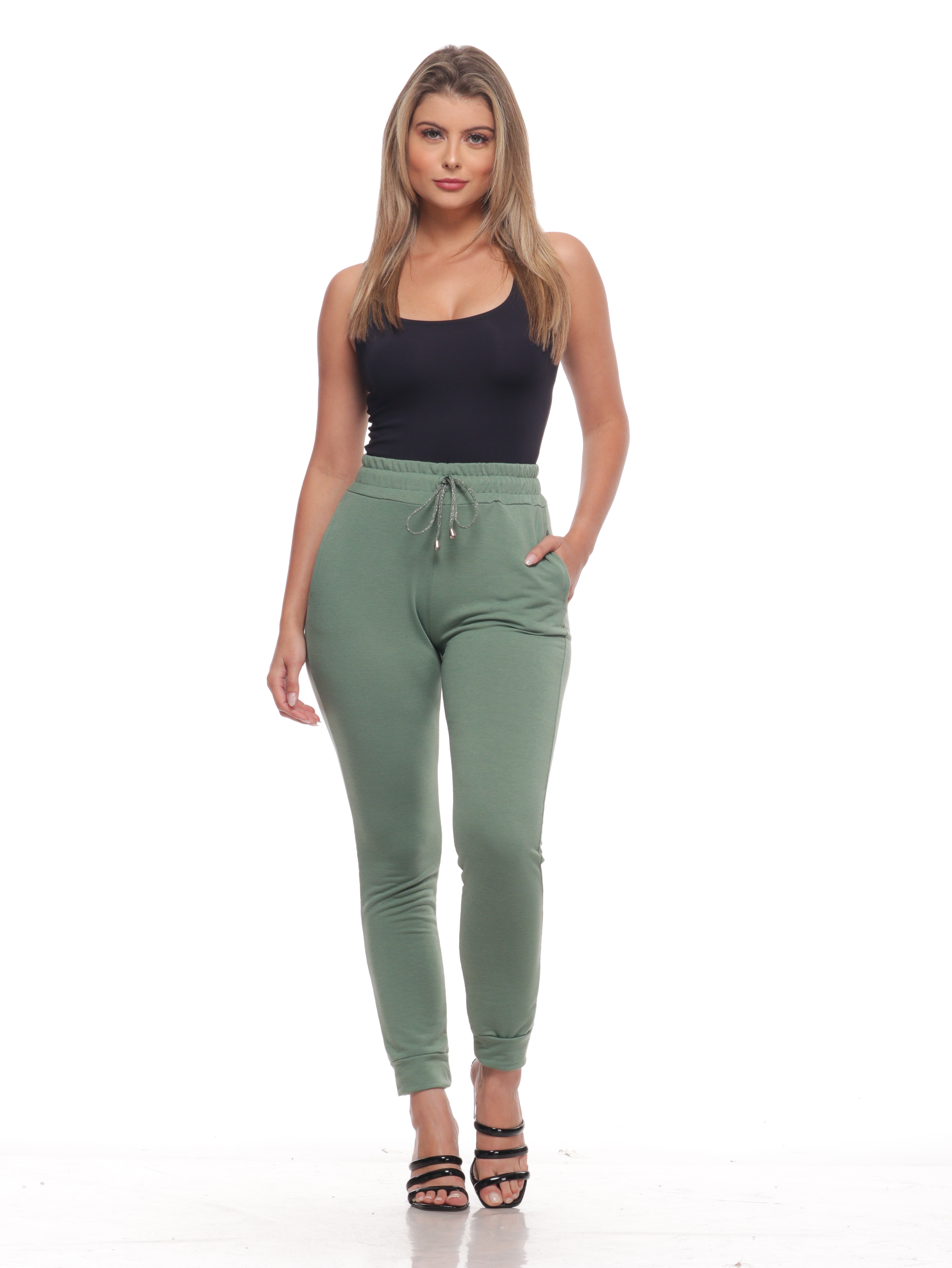 Calça 16051oliva ad Fem Jogger 16051