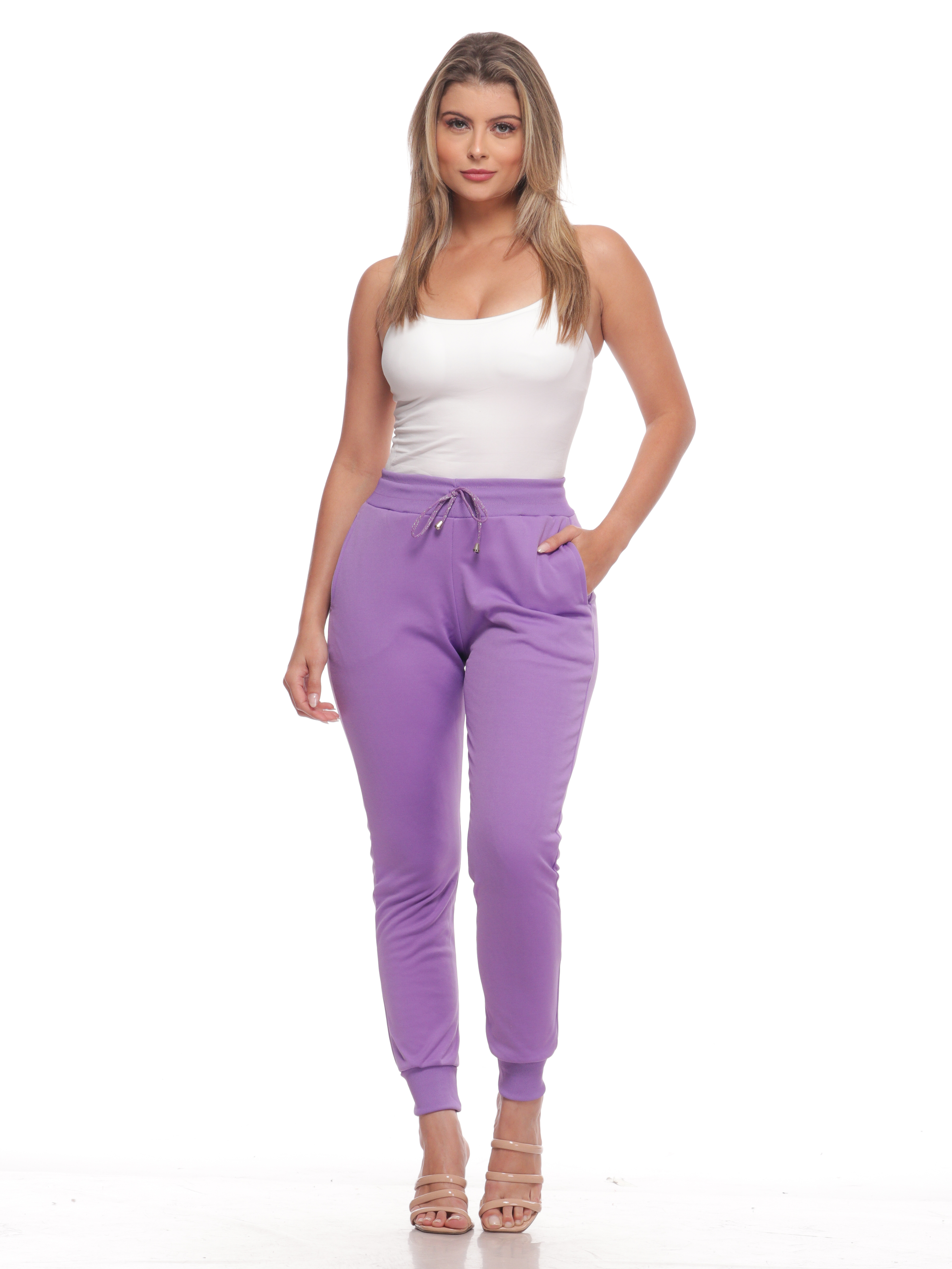 Calça 16131roxo ad Fem Jogger 16131