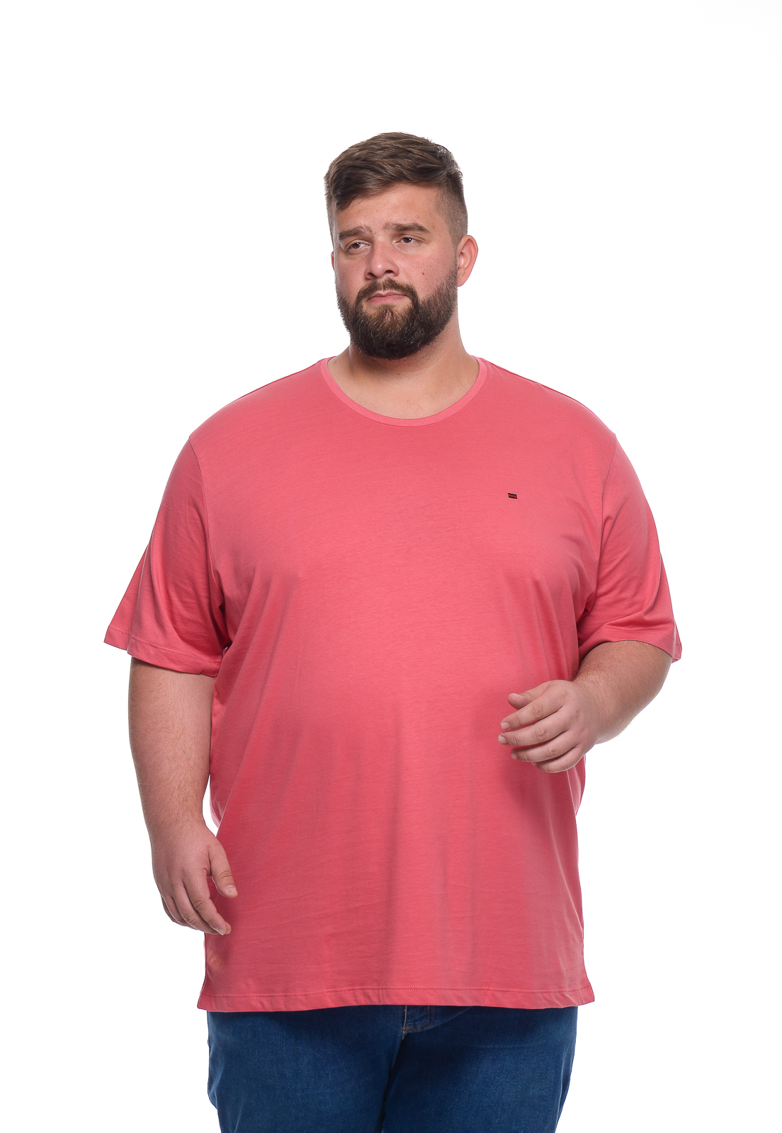 Camiseta 53009coral Camiseta Masc Coral 53009