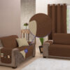 Protetor 62003kaquitabaco de Sofa Manu 3 Lugares Kaqui/Tabaco 62003 - Image 2