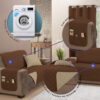 Protetor 62003kaquitabaco de Sofa Manu 3 Lugares Kaqui/Tabaco 62003 - Image 3