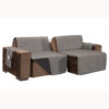 Protetor 62001cinzapreto de Sofa Retratil Assento 2,40 m Cinza/Preto 62001 - Image 9