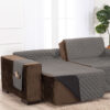 Protetor 62001cinzapreto de Sofa Retratil Assento 2,40 m Cinza/Preto 62001 - Image 4