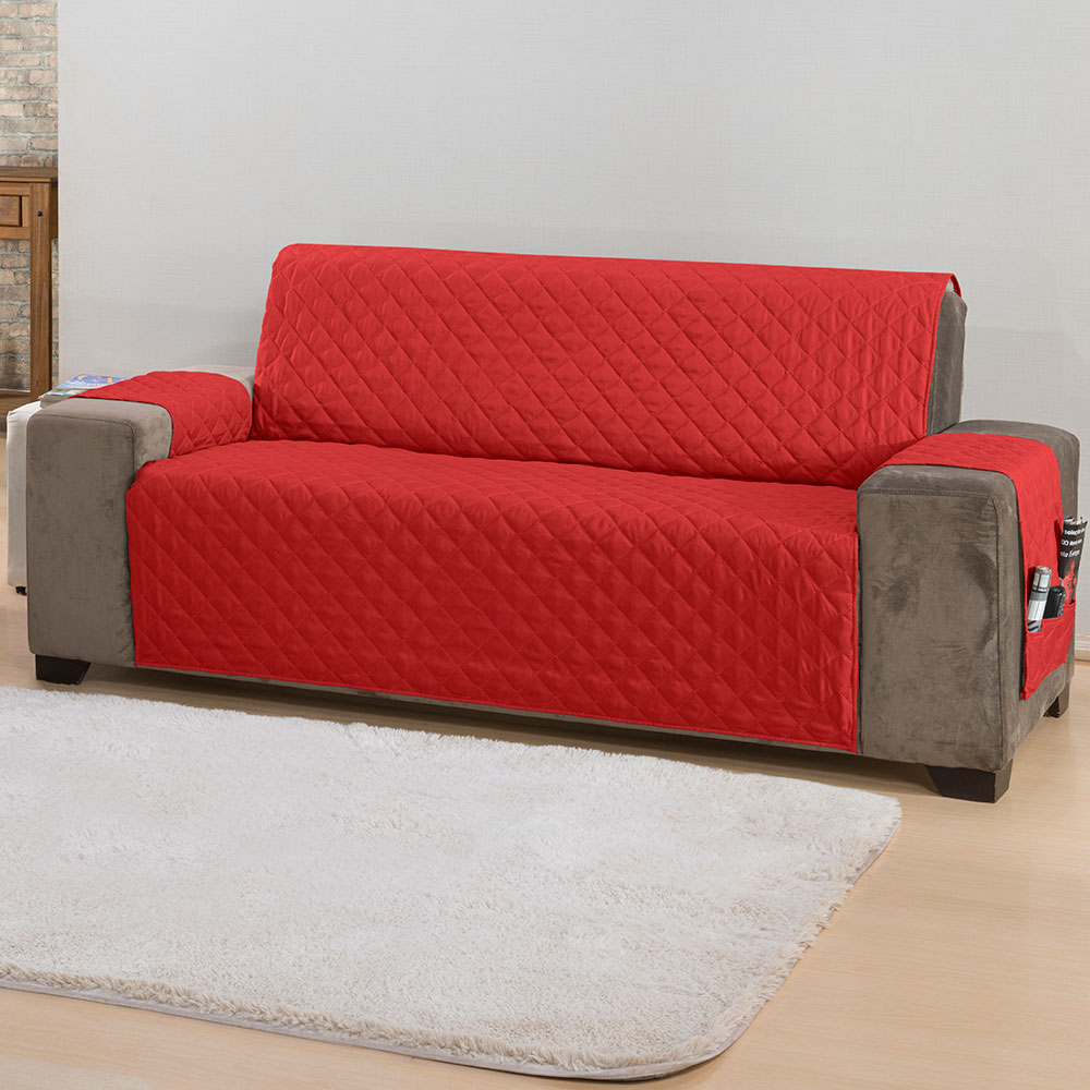 Protetor 62002vermelho de Sofa Classic 3 Lugares Vermelho 62002