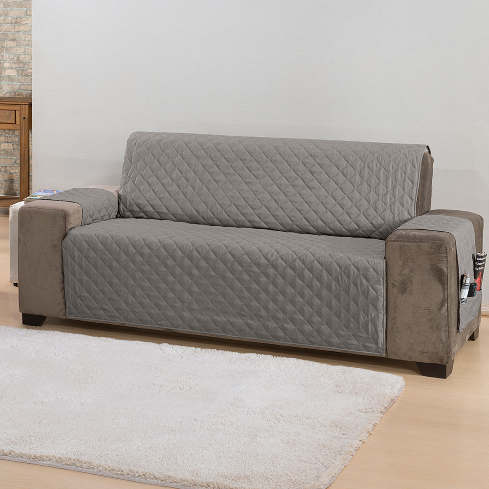 Protetor 62002cinza de Sofa Classic 3 Lugares Cinza 62002